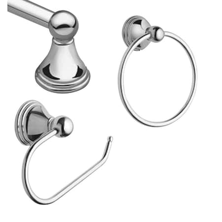Moen Moen Preston Chrome Chrome Metal Bath Hardware Kit DN8433CH